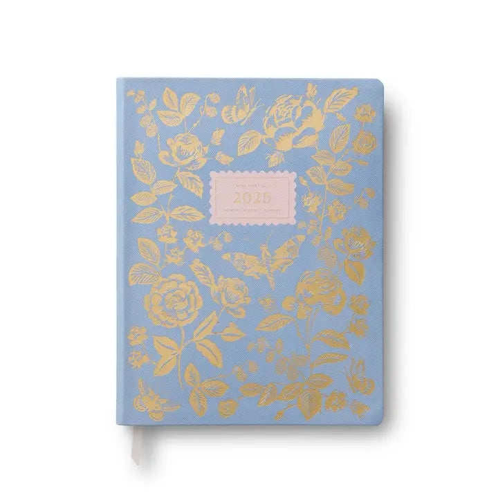 2025 English Rose 12-Month Planner