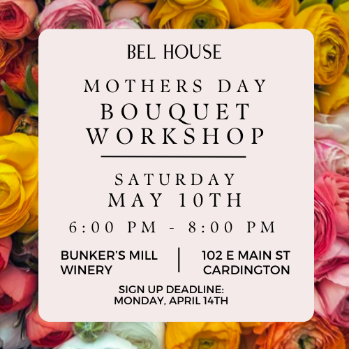 Workshop 5/10/25 Mothers Day Bouquet